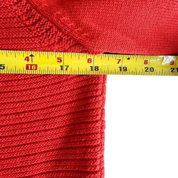 Bonita Red Brick Knit Sweater Pullover Long Sleeve Round Neck M - Picture 4 of 9